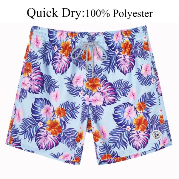 SURFCUZ Mens Swim Shorts Quick Dry Beach Board Shorts with Mesh Lining and Pockets Summer Surfing Swim Trunks Swimwear for Men - Image 28