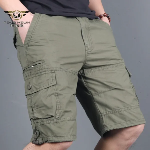 Men's Military Cargo Shorts 2023 Army Camouflage Tactical Joggers Shorts Male Cotton Loose Work Casual Short Pants Plus Size 4XL