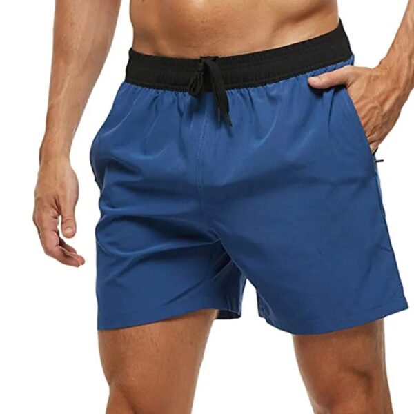 Fashion Beach Shorts Elastic Closure Men's Swim Trunks Quick Dry Beach Shorts With Zipper Pockets - Image 17