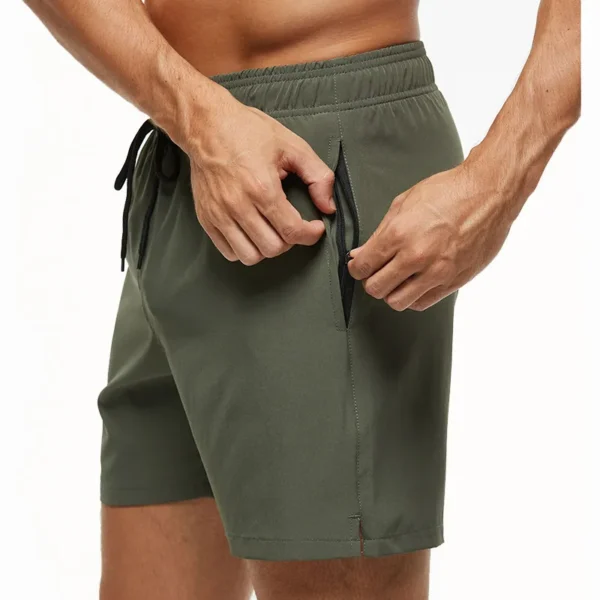 Escatch Brand 2023 Men's Stretch Swim Trunks Quick Dry Beach Shorts With Zipper Pockets and Mesh Lining - Image 3
