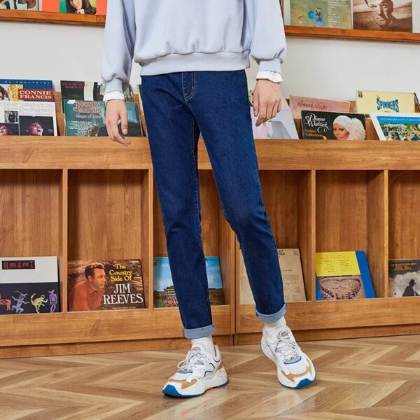SEMIR Jeans Men Solid Retro Hong Kong Style Slim Feet Man New Washed Demin Pants Trend Ins - Image 7