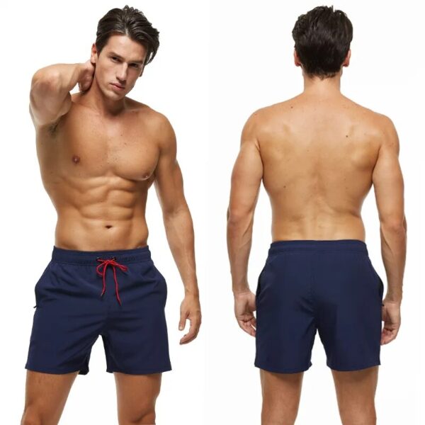 Escatch Brand 2023 Men's Stretch Swim Trunks Quick Dry Beach Shorts With Zipper Pockets and Mesh Lining - Image 5
