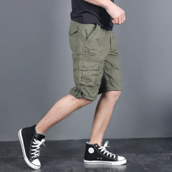 Men's Military Cargo Shorts 2023 Army Camouflage Tactical Joggers Shorts Male Cotton Loose Work Casual Short Pants Plus Size 4XL - Image 3