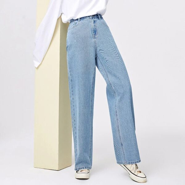 SEMIR Jeans denim Women Cotton Wide Leg Pants High Waist Slim New Loose Ladies Trousers Ins Tide Spring Casual Pants - Image 8