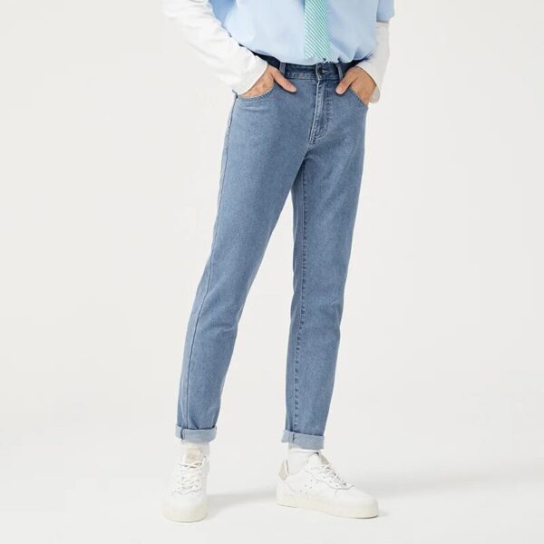 SEMIR Jeans Men Solid Retro Hong Kong Style Slim Feet Man New Washed Demin Pants Trend Ins - Image 8