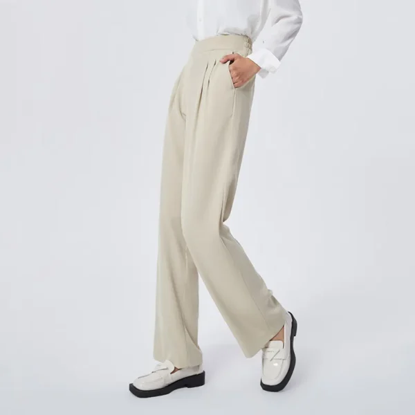 Semir Casual Pants Women Easy-Care Suit Pants 2023 Spring New Leg Length Plain Wide Leg Pants Commuting - Image 5