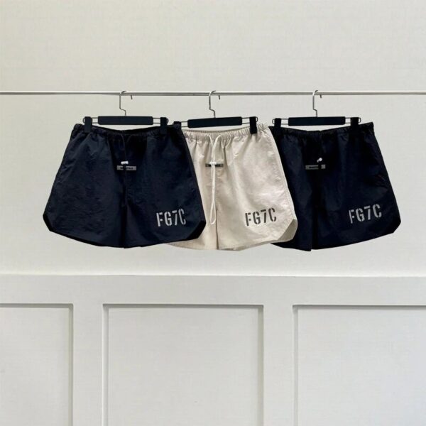 Essentials Summer Brand Shorts FG7C 3M Reflection Print breathable Quick drying Beach Oversized Hip hop Men Women Sport Shorts - Image 2