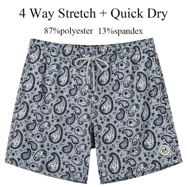 SURFCUZ Men's Swim Shorts Quick Dry Beach Board Shorts with Mesh Lining 7 Inch Inseam Bathing Suits Mens Swimming Trunks - Image 19
