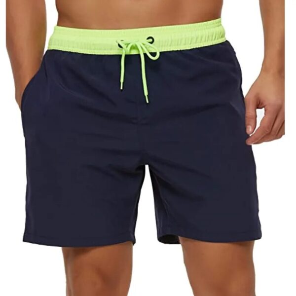 Fashion Beach Shorts Elastic Closure Men's Swim Trunks Quick Dry Beach Shorts With Zipper Pockets - Image 18