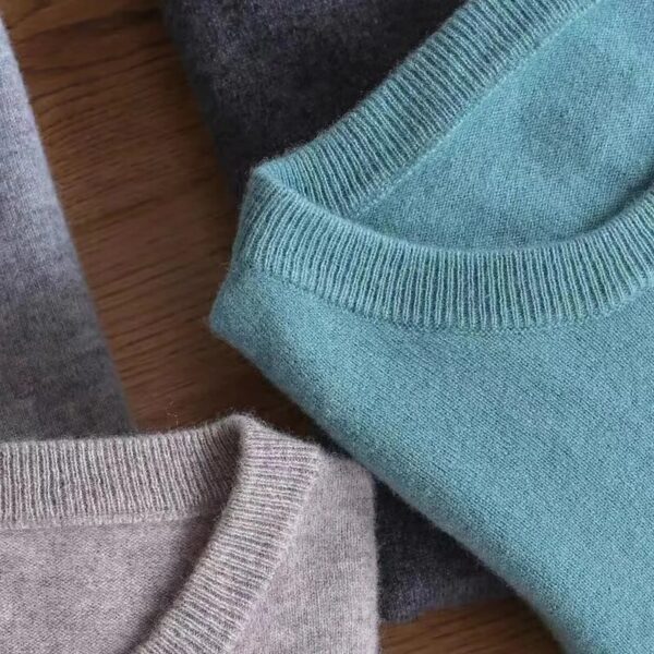 Zocept 100% Merino Wool Sweater Men's Round Neck Thickened Tops Autumn Winter New Soft Warm Casual Solid Color Knitted Pullover - Image 4