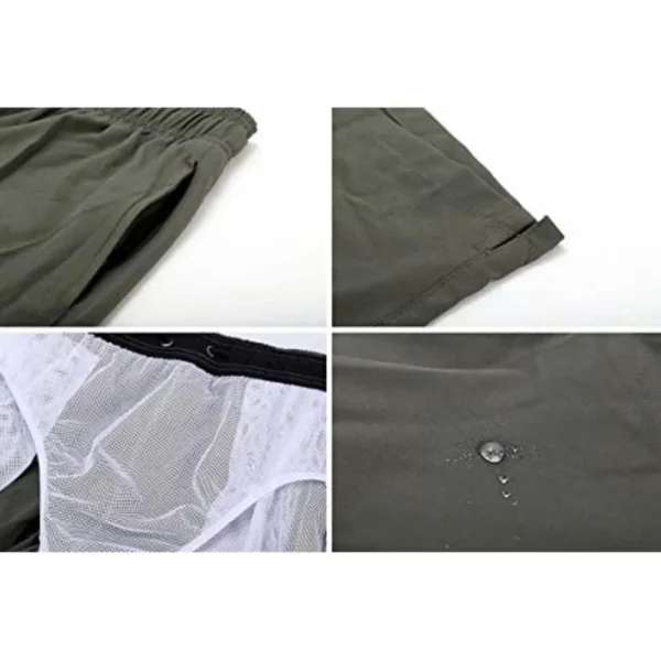 Fashion Beach Shorts Elastic Closure Men's Swim Trunks Quick Dry Beach Shorts With Zipper Pockets - Image 4