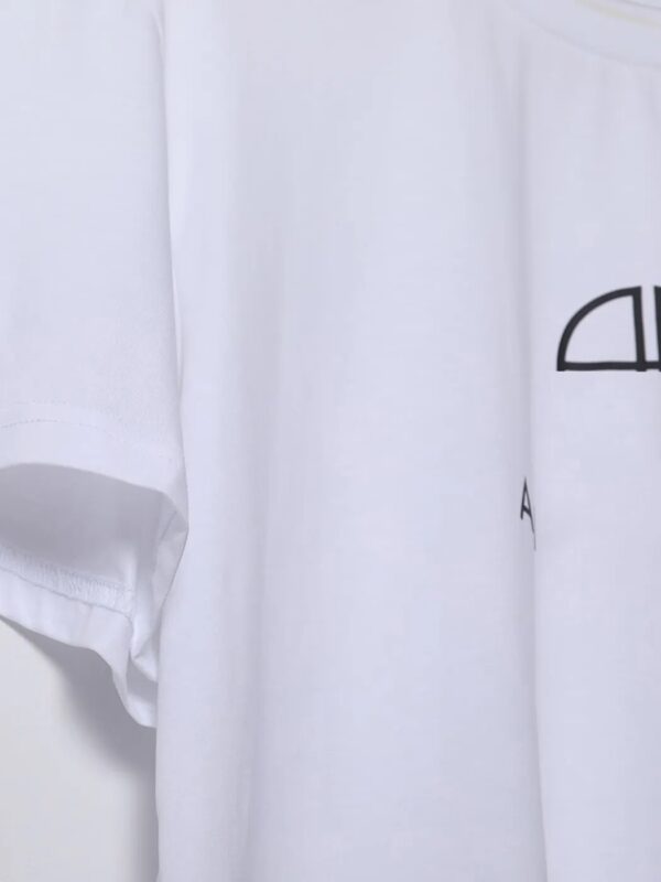 Letter Printed T-Shirts for Women 2023 Summer Clothes Cotton Vintage Tee Shirt T-Shirt Female Fashion Tees Tops Shirts - Image 2