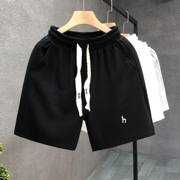 Hazzys LOGO Shorts for Men Casual Shorts 2023 NEW Summer Fashion Loose Men Pants Luxury Brand Outer Wear Shorts - Image 2