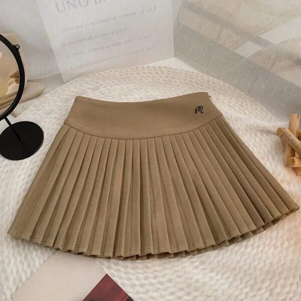 Women's High Waist Pleated Golf Skirt, Safety Pants, Sports Pockets, Line A Skirt for Ladies, Elastic, High Quality, Summer - Image 6