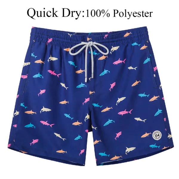 SURFCUZ Men's Swim Shorts Quick Dry Beach Board Shorts with Mesh Lining 7 Inch Inseam Bathing Suits Mens Swimming Trunks - Image 9