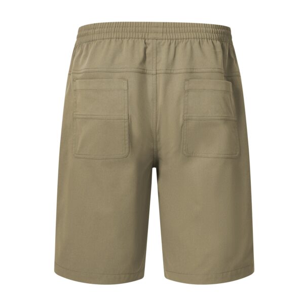 Summer Men's Solid Shorts Lightweight Breathable Quick Dry Athletic Pants With 5 Pockets High Quality Elastic Waist Beach Shorts - Image 2