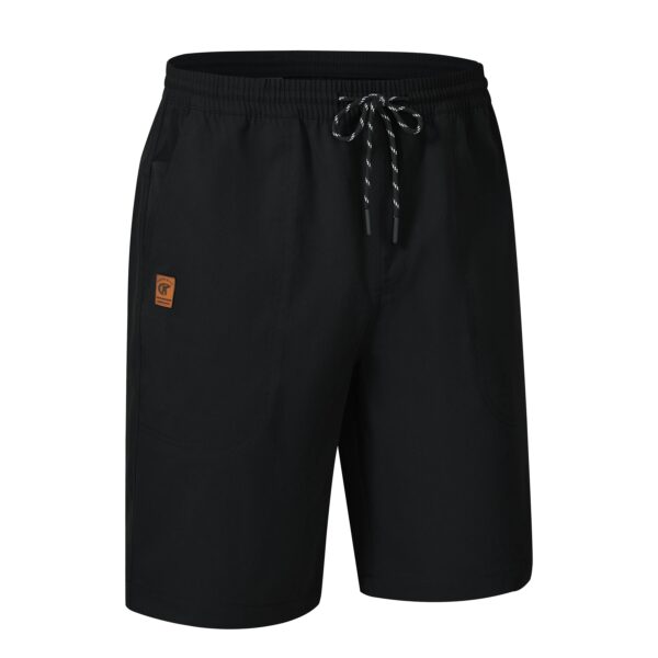 Summer Men's Solid Shorts Lightweight Breathable Quick Dry Athletic Pants With 5 Pockets High Quality Elastic Waist Beach Shorts - Image 8