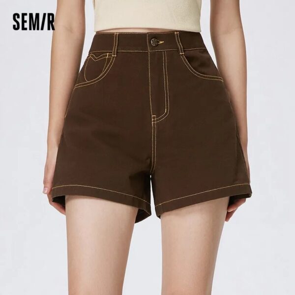 Semir Casual Pants For Women Basic Versatile Sweet Cool Pants 2023 New Summer Style Shorts Fashion Trend