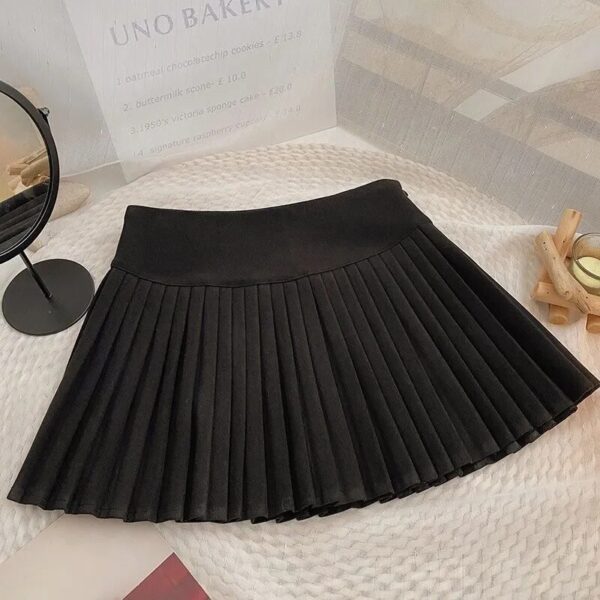 Women's High Waist Pleated Golf Skirt, Safety Pants, Sports Pockets, Line A Skirt for Ladies, Elastic, High Quality, Summer - Image 11