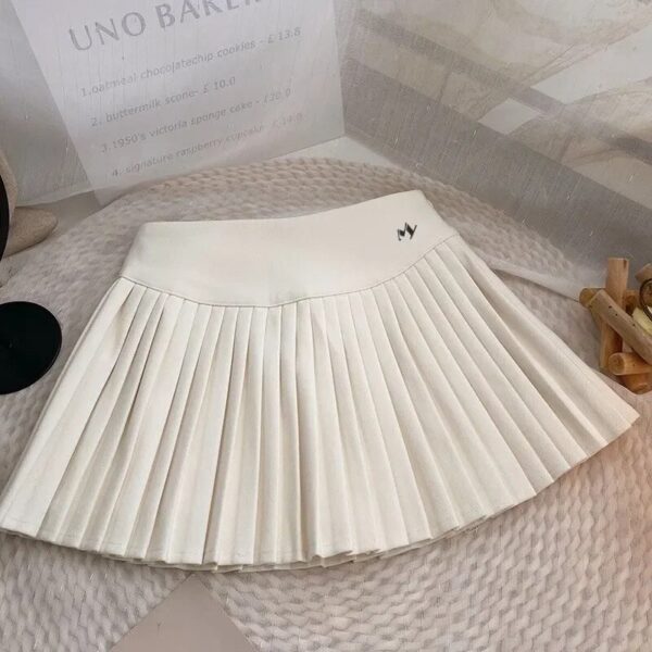 Women's High Waist Pleated Golf Skirt, Safety Pants, Sports Pockets, Line A Skirt for Ladies, Elastic, High Quality, Summer - Image 12